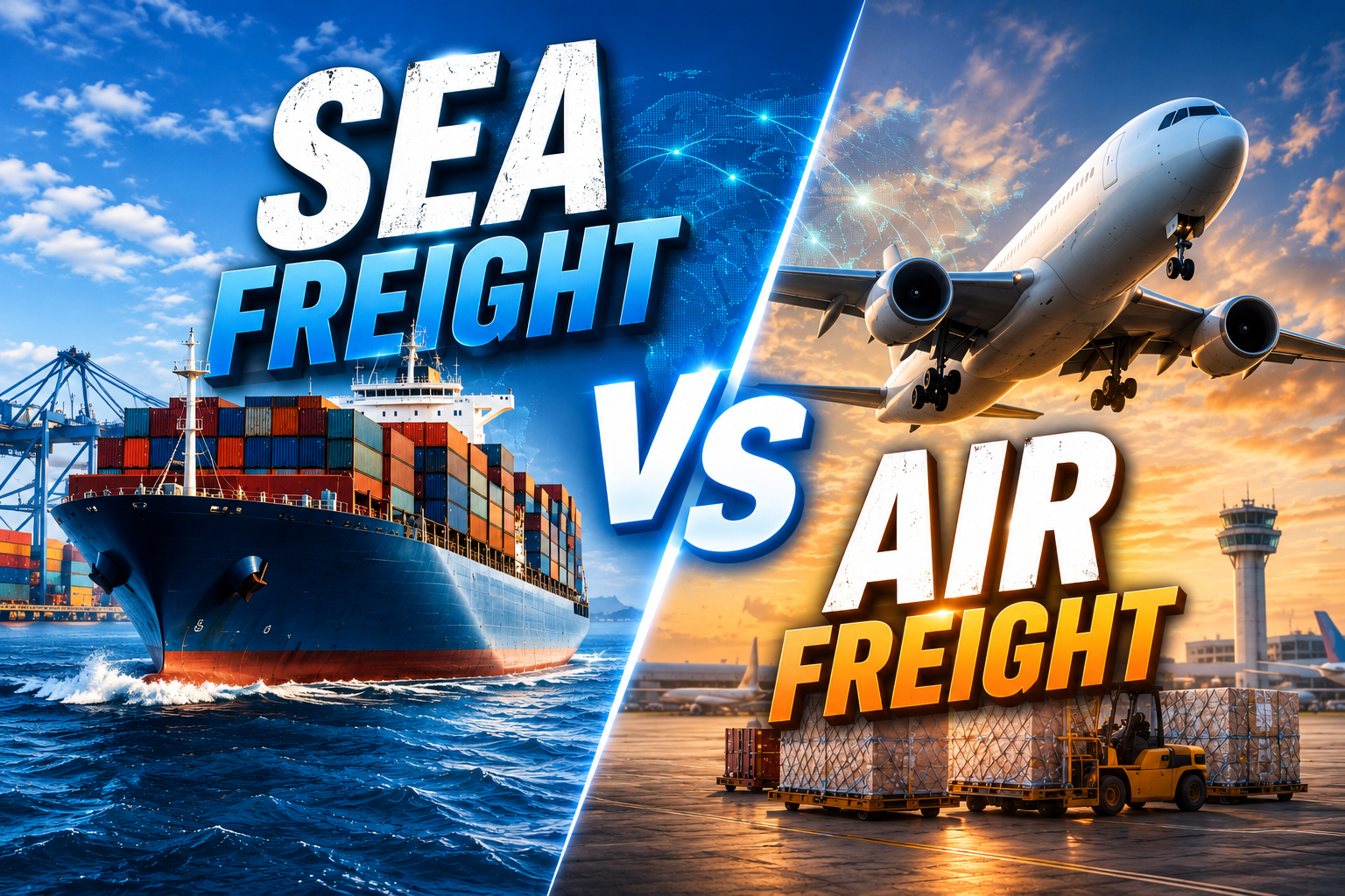 Sea Freight VS Air Freight , Which One Is Best for International Shipping?